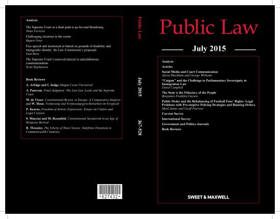 Public Law July 2015 cover-page